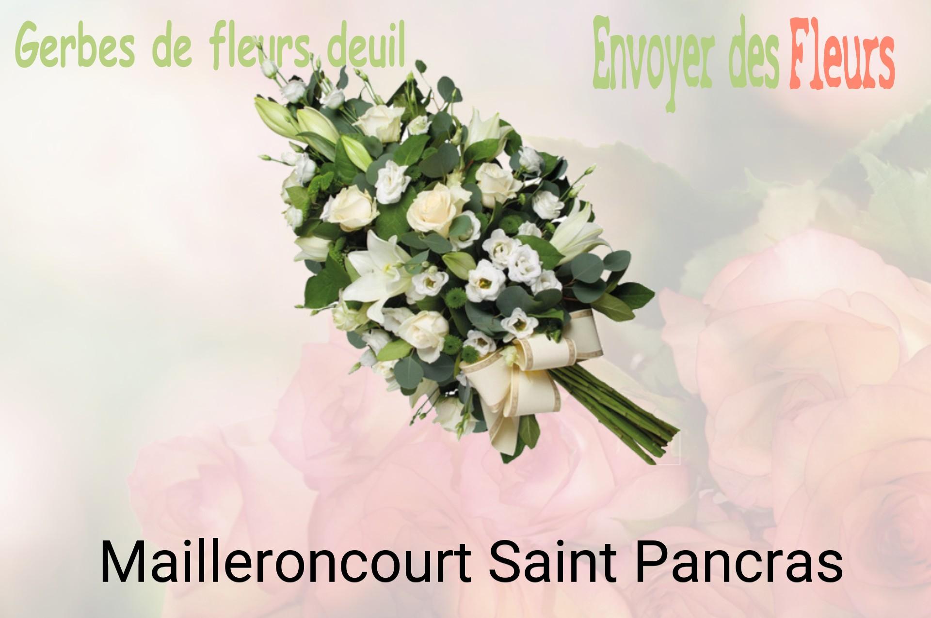 Gerbe de fleurs de deuil livrée à Mailleroncourt-Saint-Pancras